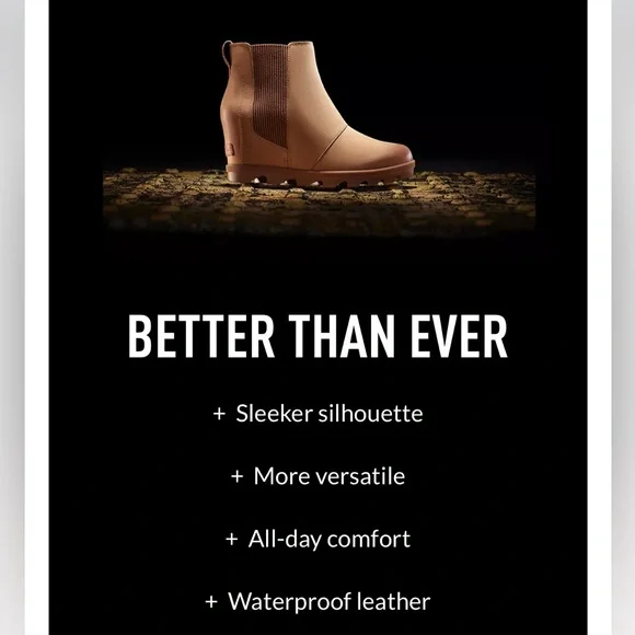 Sorel Joan of Arctic™ Wedge II Chelsea Boot Camel Brown - Picture 2 of 16